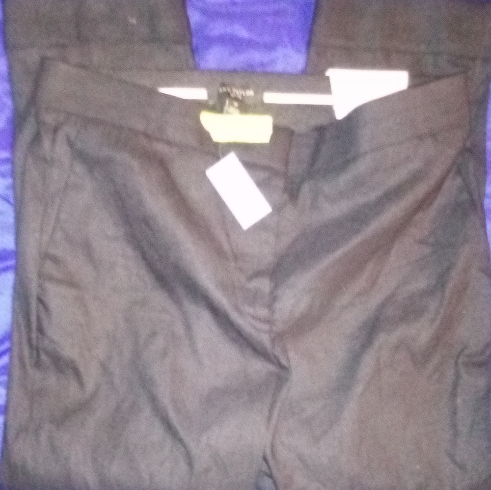 Ann Taylor Women's Black Velvet The Ankle In Devin Fit Size 10 p NWT Inseam 23